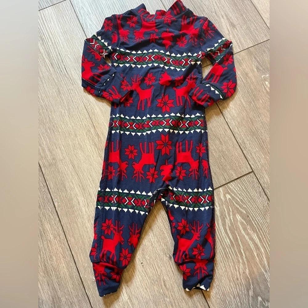 Holiday HannaSoft™ Sleeper Dear Deer Onesie Pj 6-12 Mo